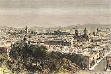 Puebla, Vue Générale, Vue Prise Du Sud