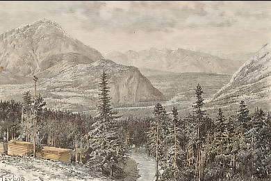Vallée De La Rivière à L´Arc, Vue Prise Des Sources Thermales De Banff