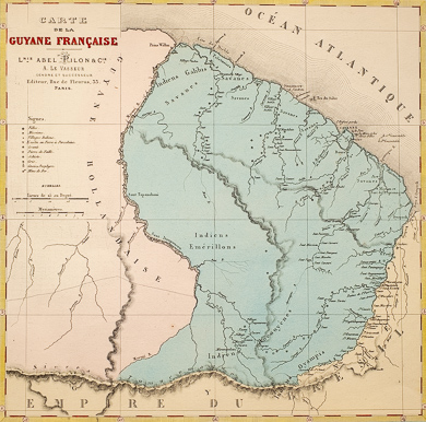 Carte De La Guyane Française