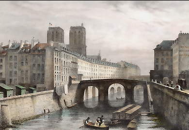 Vue De L´Hotel-Dieu, Prise Du Pont St-Michel