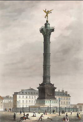 Colonne de Juillet, Place De La Bastille
