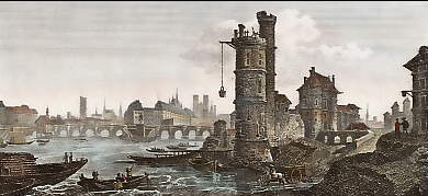 Vue Du Cours De La Seine Du Côté De La Tour De Nesle