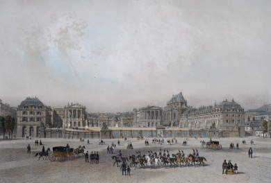 Château De Versailles, Façade Sur La Place D´Armes
