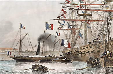 Transbordement Des Restes De L´Empereur Napoléon à Cherbourg , Le 8 Novembre 1840