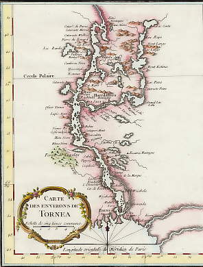 Carte Des Environs De Tornea