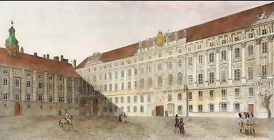 Cour Du Palais Impérial à Vienne  