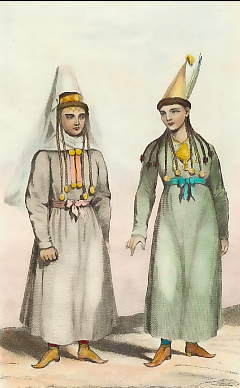 Femme et Fille Kirghiz-Kazak 