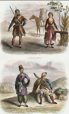 Circassiens, Marchand Arméniens, Abaze