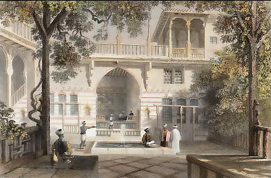 Court of a Turkish House at Salahyeh, near Damascus