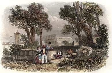 The Coliseum from the Orto Farnese