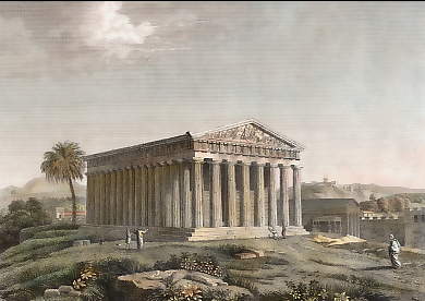 Vue Du Parthénon, Temple De Minerve à Athènes