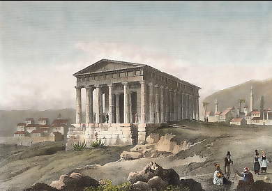 Vue Du Temple De Thésée à Athènes