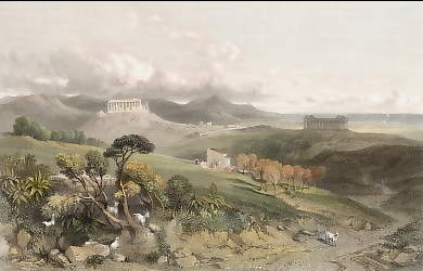 The Temples of Juno Lucina and Concord, at Girgenti