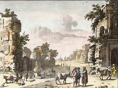 (Ruines De Campo Vaccino à Rome)