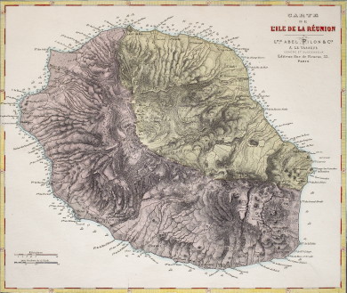 Carte De L´Ile De La Réunion