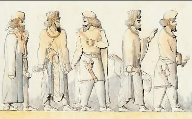 Personnages Anciens à Persépolis 