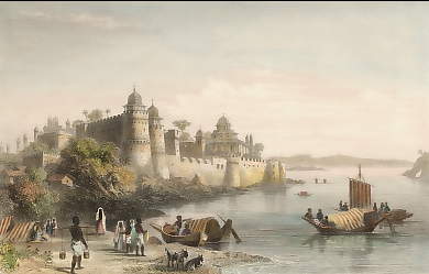 View of Allahabad, Showing the Fort