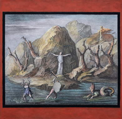 Perseus freeing Andromeda from the Sea Monster