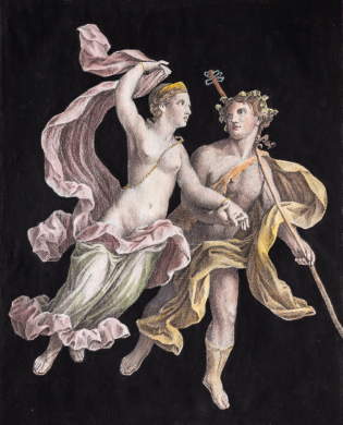 Bacchus and Maenad Dancing