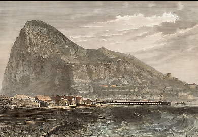 Vue De Gibraltar, Prise De L´Isthme De La Linea