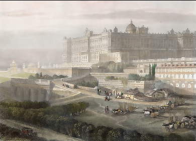 Madrid, Vue Du Palais Royal 