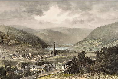 Vallée De Glendalough, La Tour Ronde et Les Sept Églises