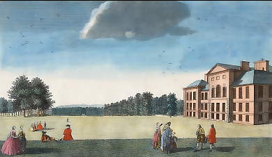 The East Front of Kensington Palace with Part of the Great Lawn