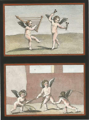 Cupids Playing a Lyre and Crotales, Cupids Playing with a Rope
