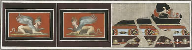 Sphinxes, Ornament with Masks