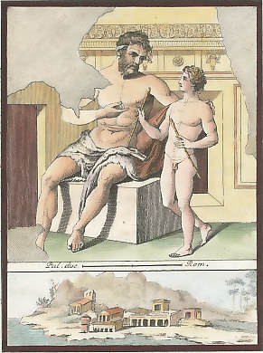The Satyr Marsyas Teaching Olympus to Play the Tibia or Flute, Landscape with Domus