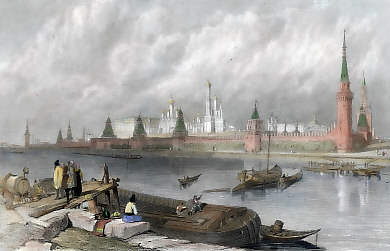 View of the Kremlin, from the Right Side of the Moskva, Moscow