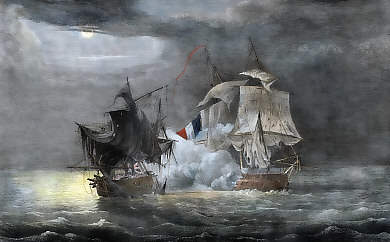 Combat De La Frégate La Vénus Contre Le Ceylan, Au Vent De L´Île Bourbon (Nuit Du 16 Au 17 Septembre 1809)