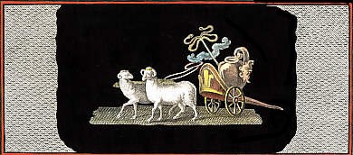 Rams Pulling a Chariot