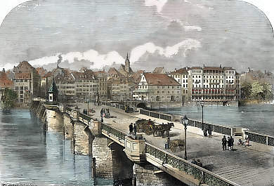 Le Pont Du Rhin à Bâle
