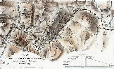 Vue De La Galerie D´Algaby, Route Du Simplon