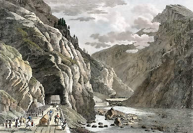 Plan De La Route Du Simplon Construite Par Les Français De 1800 à 1807