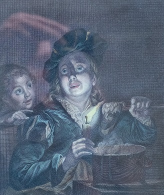 Young Man Lighting a Candle
