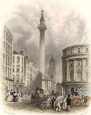 Monument and St Magnus Church