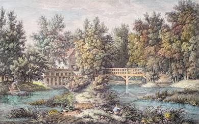 Vue Intérieure d'un Jardin Anglois appellé le Moulin Joly a deux lieues de Paris, appartenant a Mr. Watelet Receveur Général des Finances