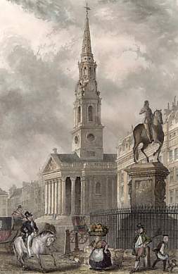 St Martin´s Church from Charing Cross