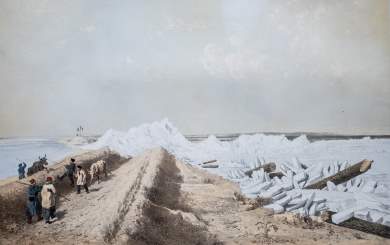 La Flêche de Kil-Bouroun envahie par les Glaces, Le 28 Janvier 1856