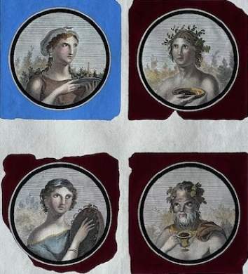 Tondi:  Young Women and Old Bacchus