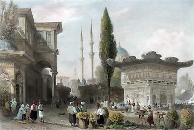 Fountain and Market at Tophanne
