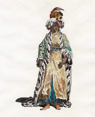 Habit of the Black Sultaness in 1749