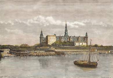 Château De Kronborg, Vue Prise Du Sund
