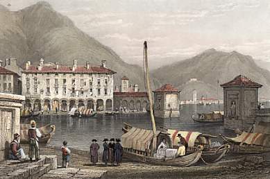 Port and Lake of Como