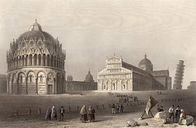 Baptistery Cathedral and Leaning Tower, Pisa