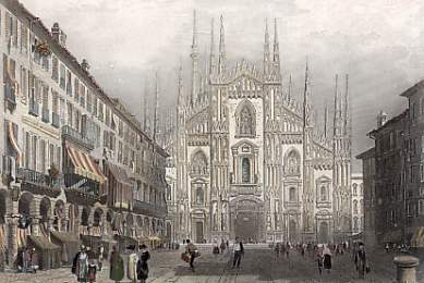 Milan, Vue De La  Cathedrale