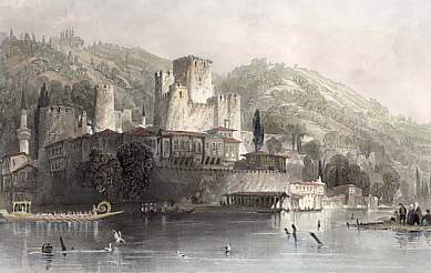 Anatoli Hissar, or the Castle of Asia and the Hill of Kandeli on the Bosphorus