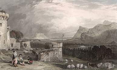 Edinburgh from Craigmillar Castle (Mildlothian)